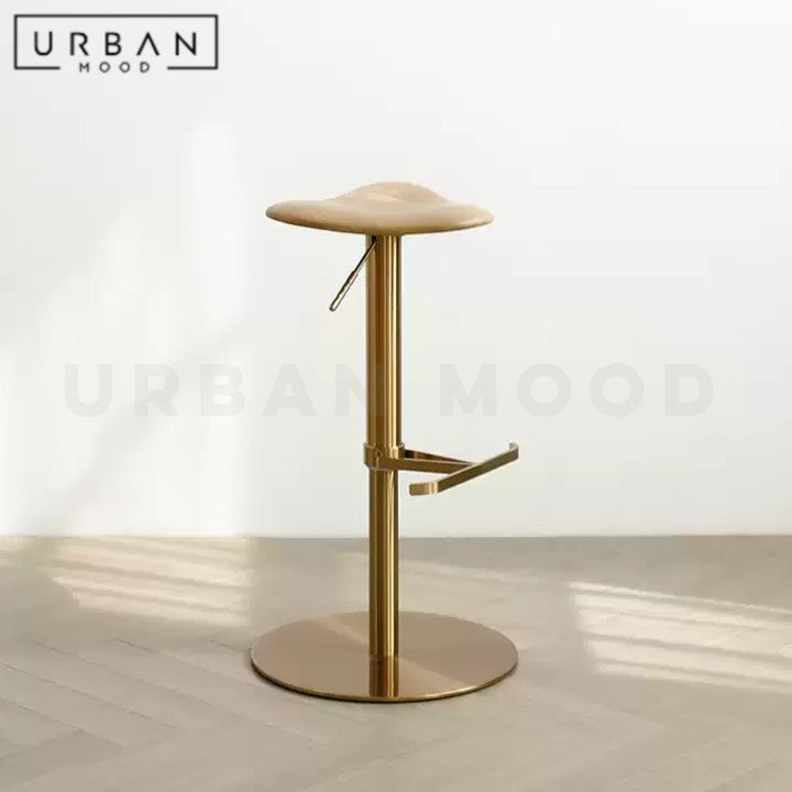 KREUZER Modern Solid Wood Adjustable Bar Stool