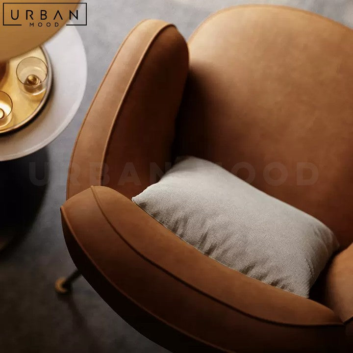 KRUV Modern Leather Leisure Chair