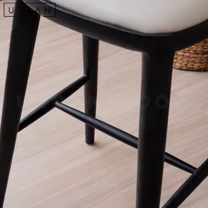 KUBICE Modern Solid Wood Bar Stool