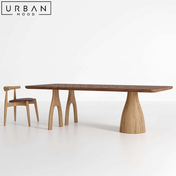 KULTU Modern Solid Wood Dining Table