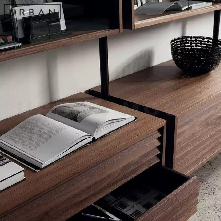 KUMMER Modern Solid Wood Bookshelf
