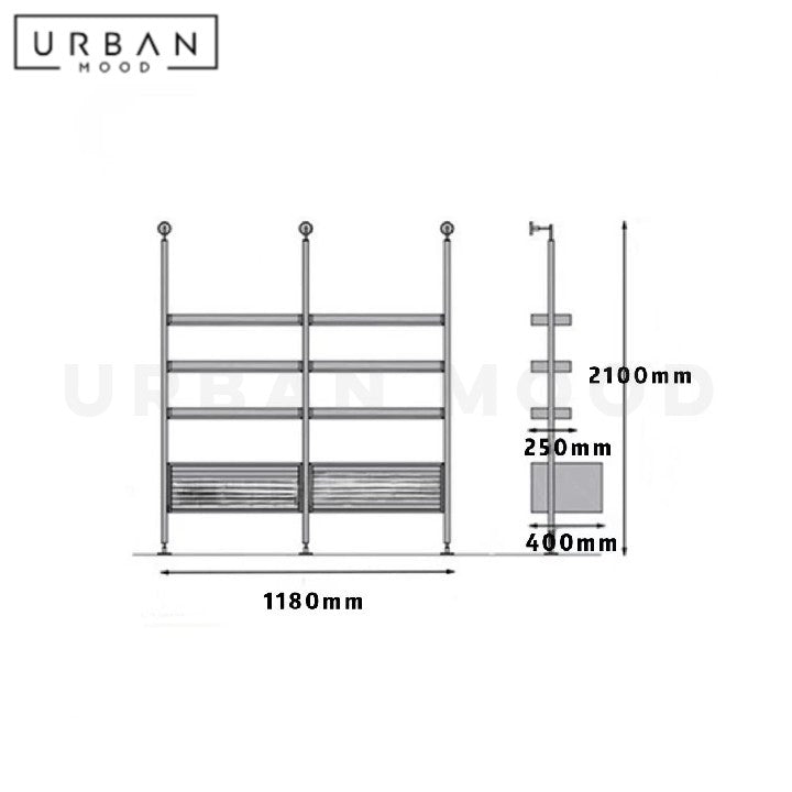 KUMMER Modern Solid Wood Bookshelf
