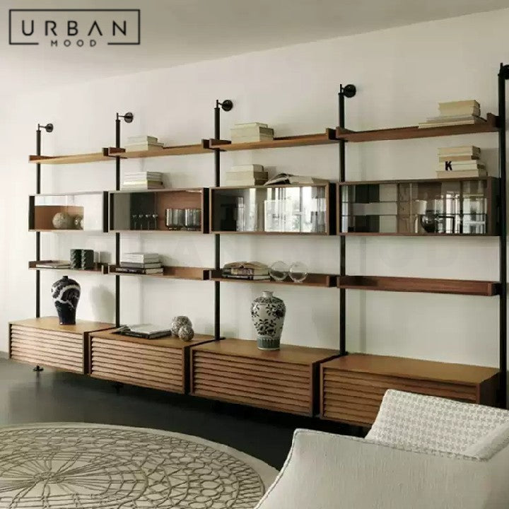 KUMMER Modern Solid Wood Bookshelf