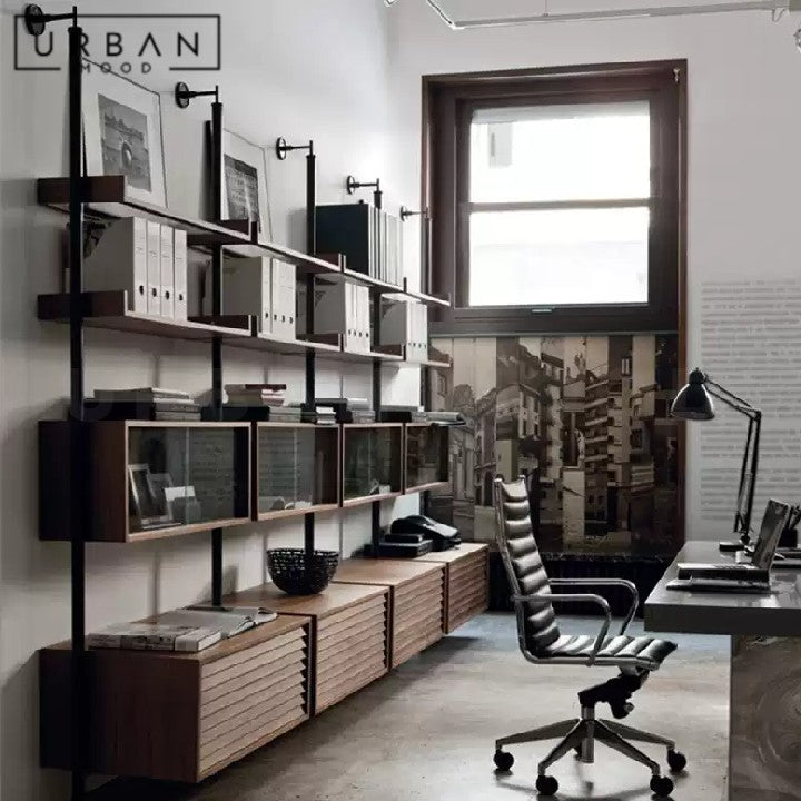 KUMMER Modern Solid Wood Bookshelf