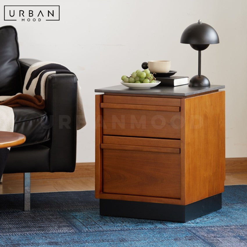 KURATE Modern Solid Wood Side Table