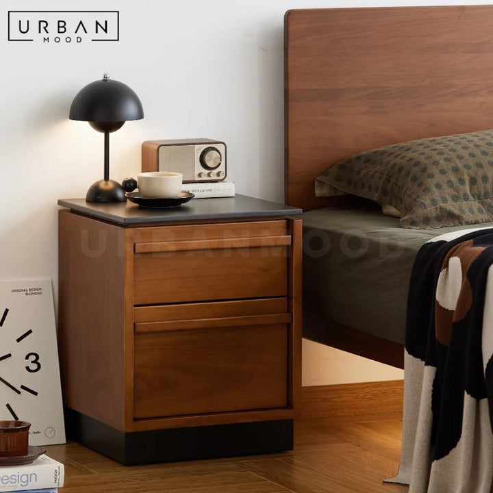 KURATE Modern Solid Wood Side Table