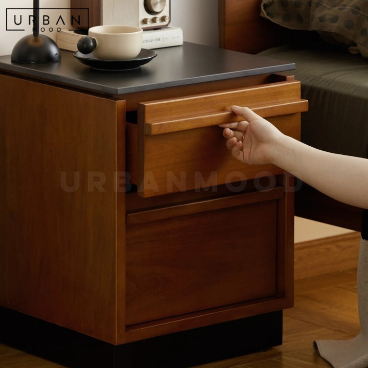 KURATE Modern Solid Wood Side Table
