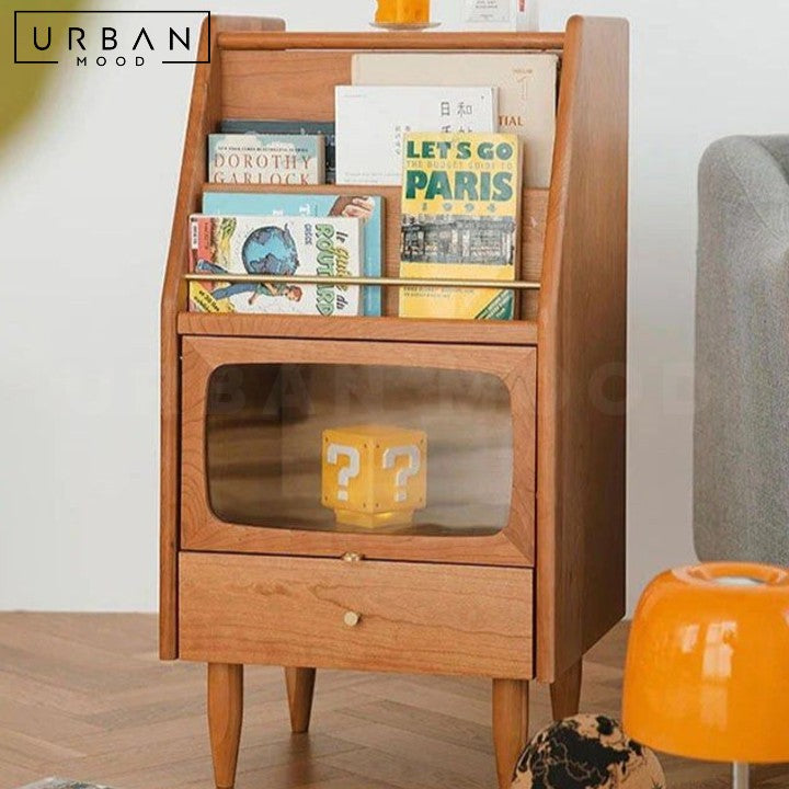 KURKI Modern Solid Wood Side Cabinet