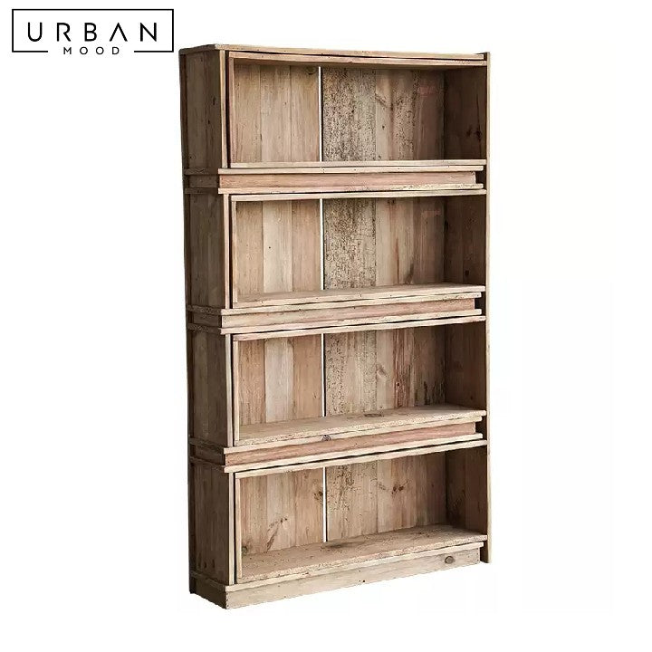 KYUNG Rustic Solid Wood Display Shelf
