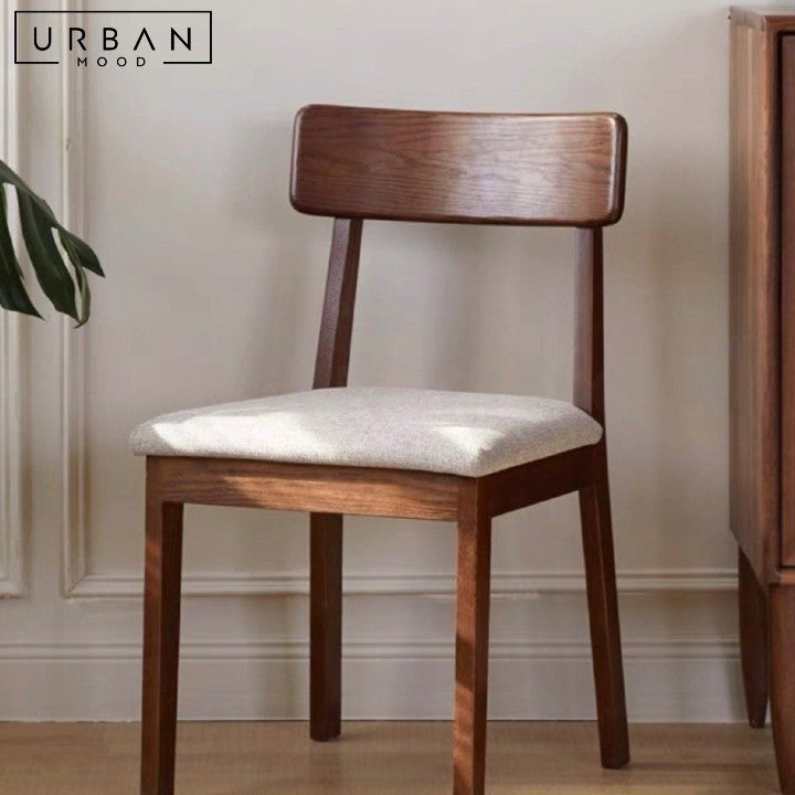 CHING Rustic Solid Wood Dining Chair