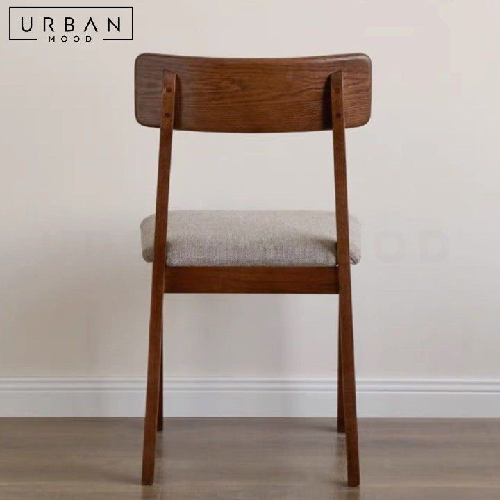 CHING Rustic Solid Wood Dining Chair