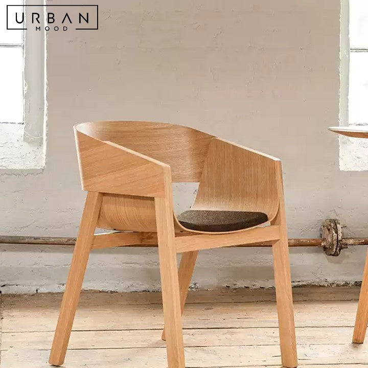 LAERE Modern Solid Wood Dining Chair