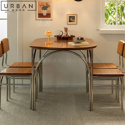 LANIE Japandi Solid Wood Dining Table