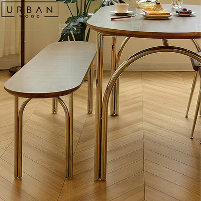 LANIE Japandi Solid Wood Dining Table