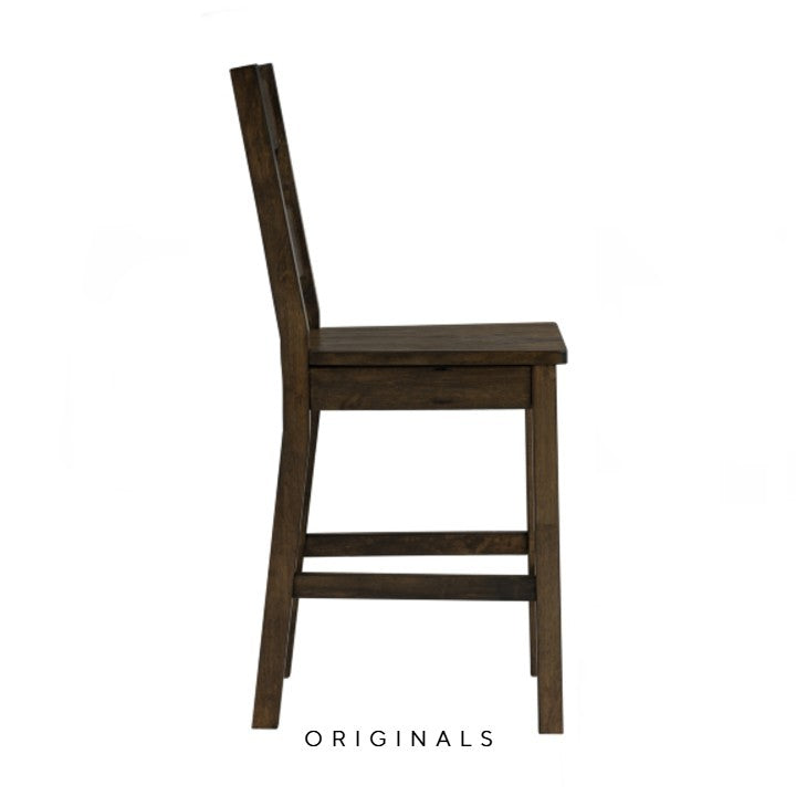 LATIN Rustic Solid Wood Counter Chair