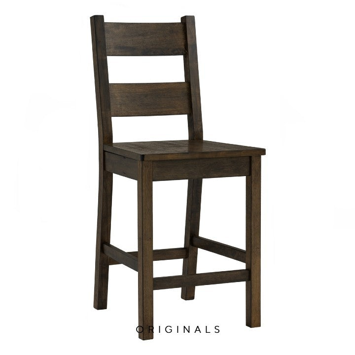 LATIN Rustic Solid Wood Counter Chair