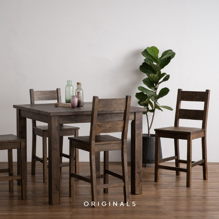 LATIN Rustic Solid Wood Counter Chair