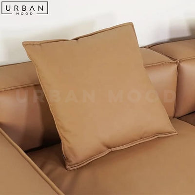 LAURYN Modern Leather Sectional Sofa