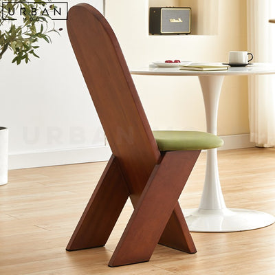 LAURY Mid-Century Solid Wood Dining Chair