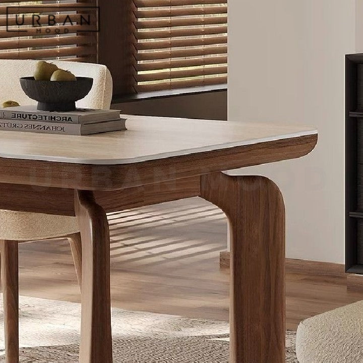 LAVIE Modern Travertine Dining Table