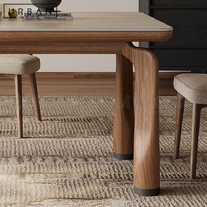 LAVIE Modern Travertine Dining Table