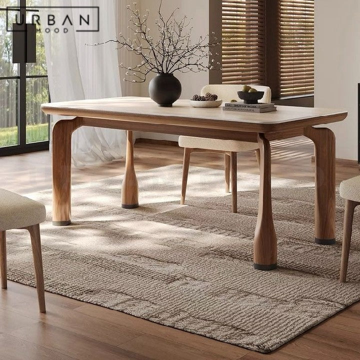 LAVIE Modern Travertine Dining Table