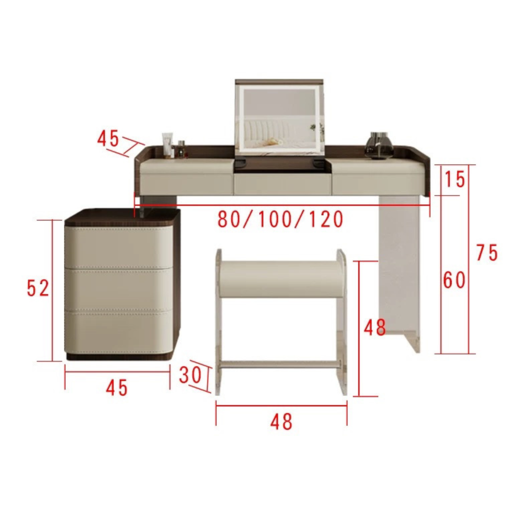 LAVENS Modern Acrylic Vanity Table - Urban Mood Singapore
