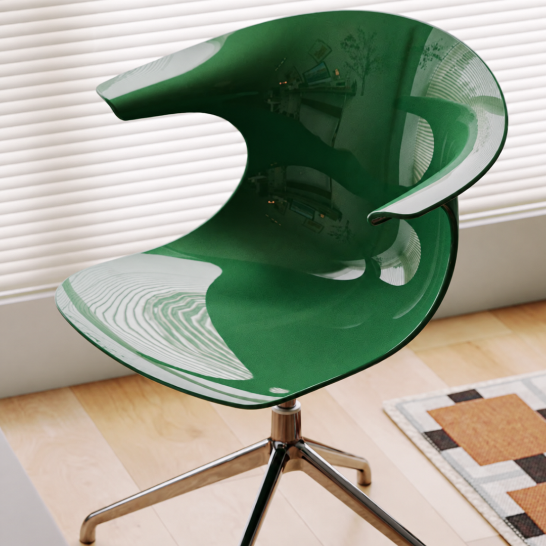 LAVRI Modern Swivel Plastic Study Chair - Urban Mood Singapore