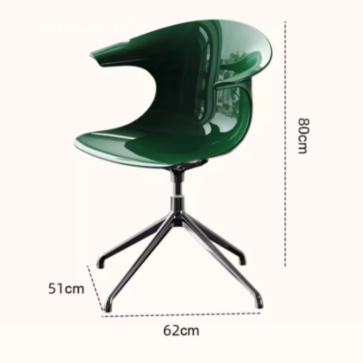 LAVRI Modern Swivel Plastic Study Chair - Urban Mood Singapore