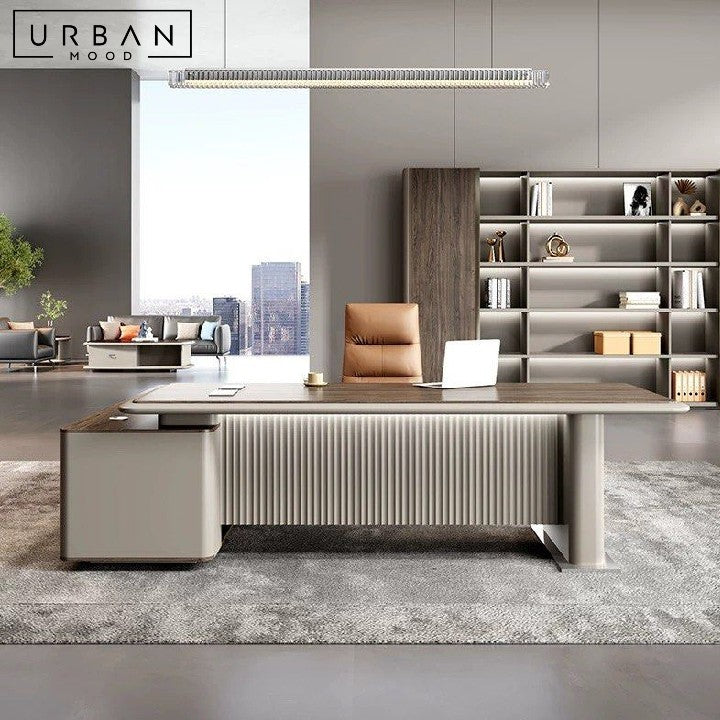 LAWLESS Modern L-Shape Office Table