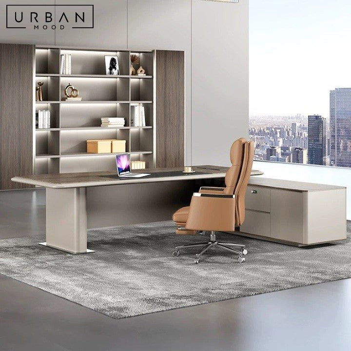 LAWLESS Modern L-Shape Office Table
