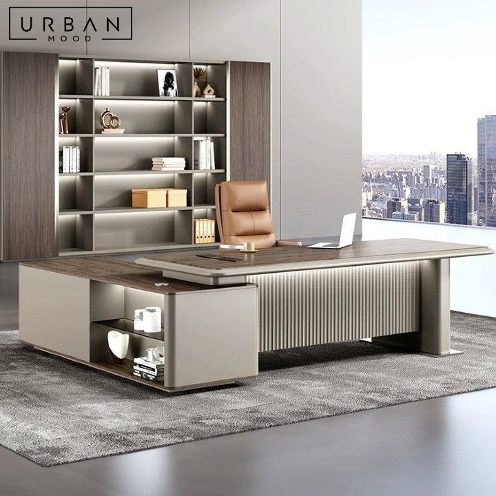LAWLESS Modern L-Shape Office Table