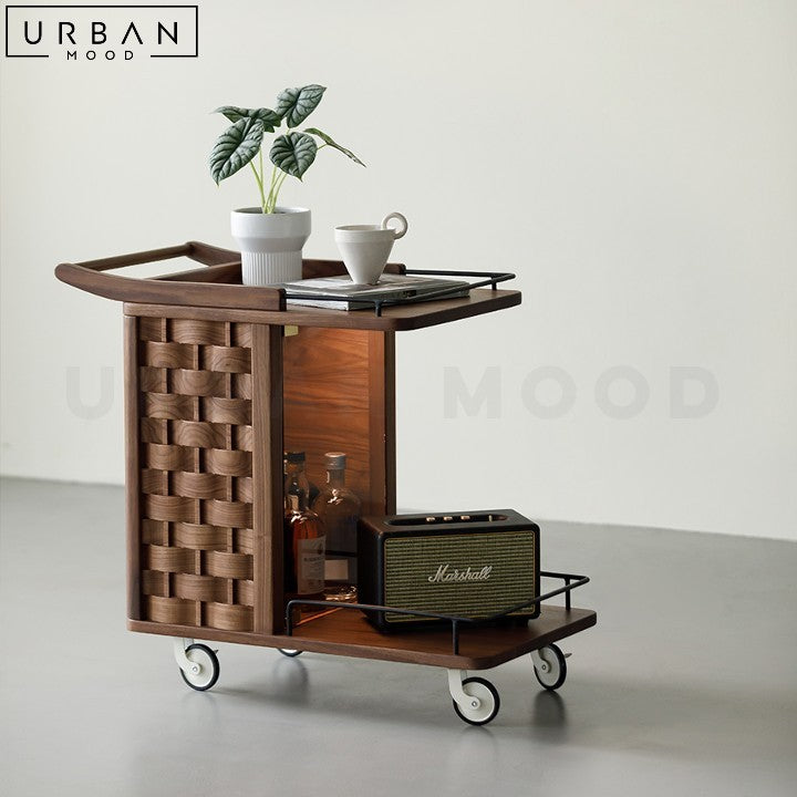 LAYLAH Modern Solid Wood Side Table