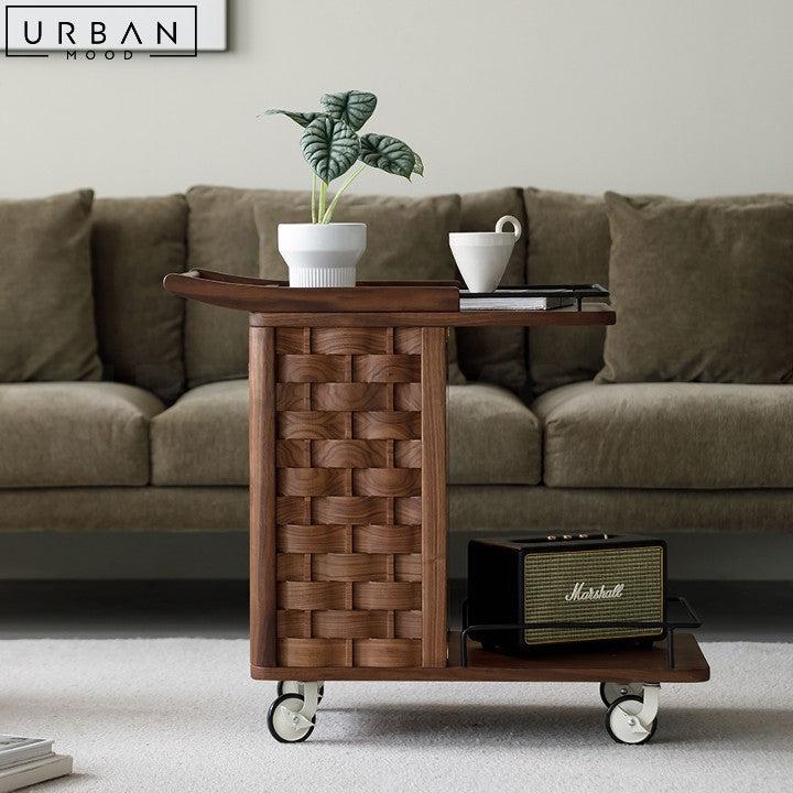 LAYLAH Modern Solid Wood Side Table