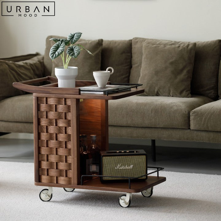 LAYLAH Modern Solid Wood Side Table