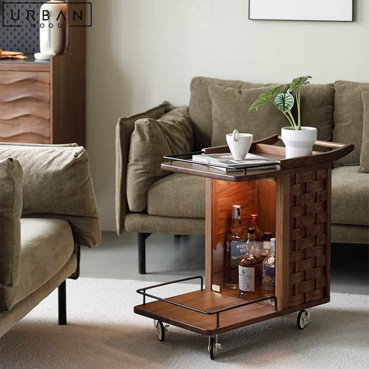 LAYLAH Modern Solid Wood Side Table