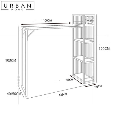 LAZAR Modern Bar Table