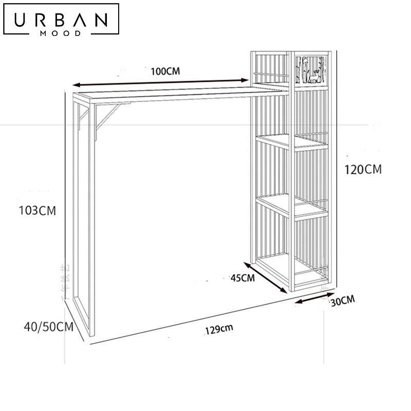 LAZAR Modern Bar Table