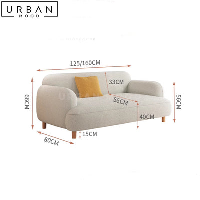 LOCA Modern Boucle Sofa