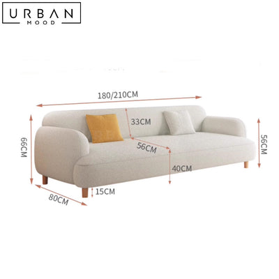 LOCA Modern Boucle Sofa