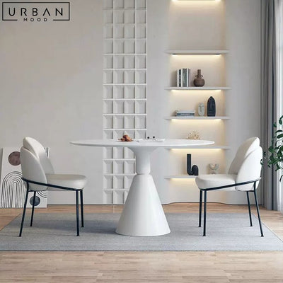 LEANDRO Modern Sintered Stone Round Dining Table