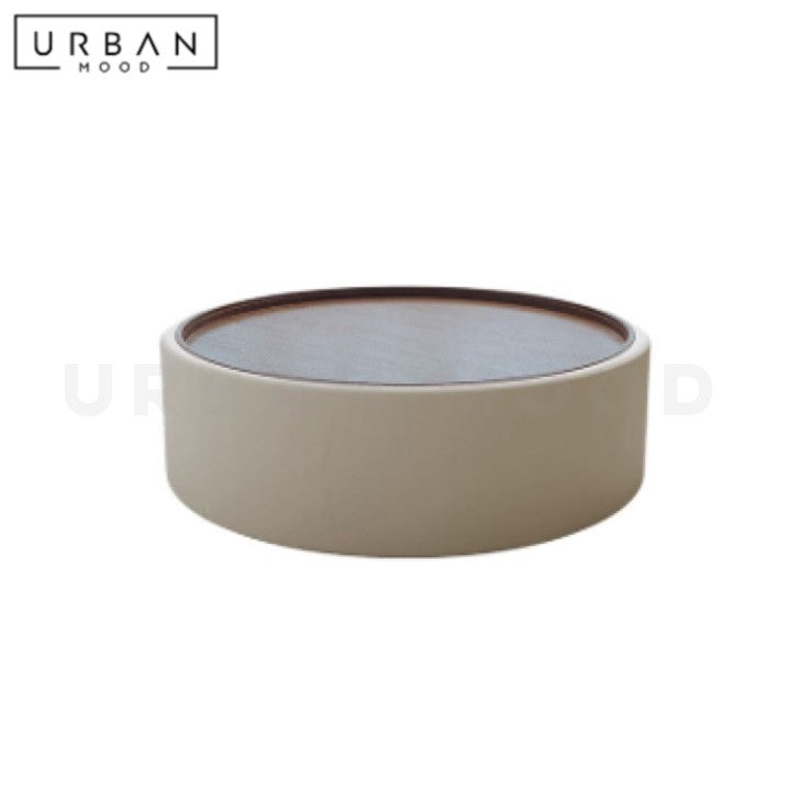 LEBRUN Modern Round Storage Coffee Table