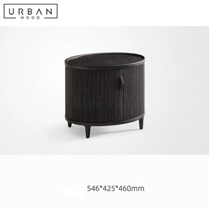 LECCO Modern Solid Wood Bedside Table