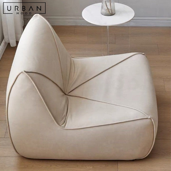 LECOMTE Modern Fabric Lounge Chair