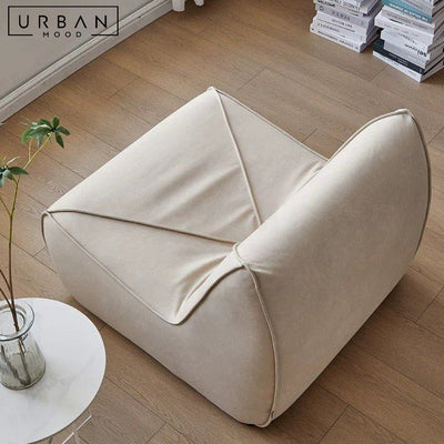 LECOMTE Modern Fabric Lounge Chair