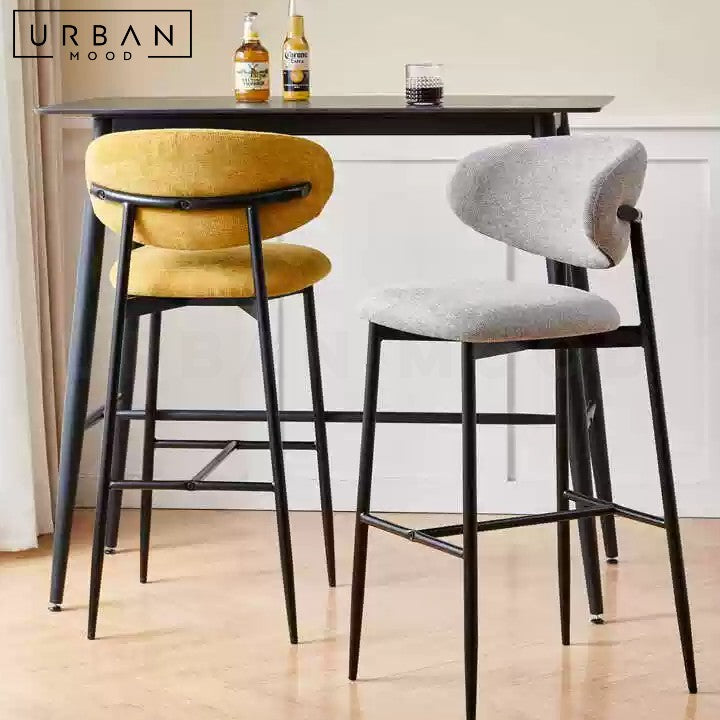 KOZE Modern Fabric Bar Stool