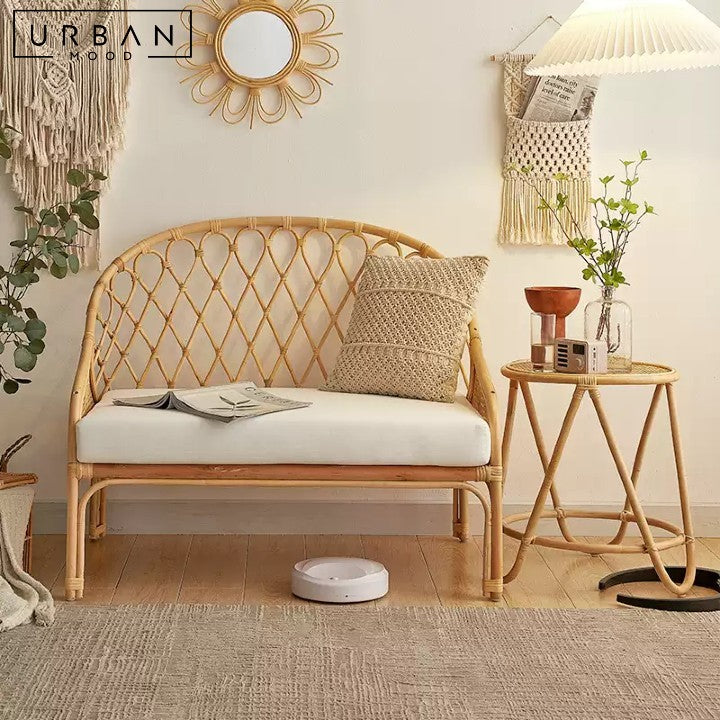 BLOOM Rustic Rattan Sofa