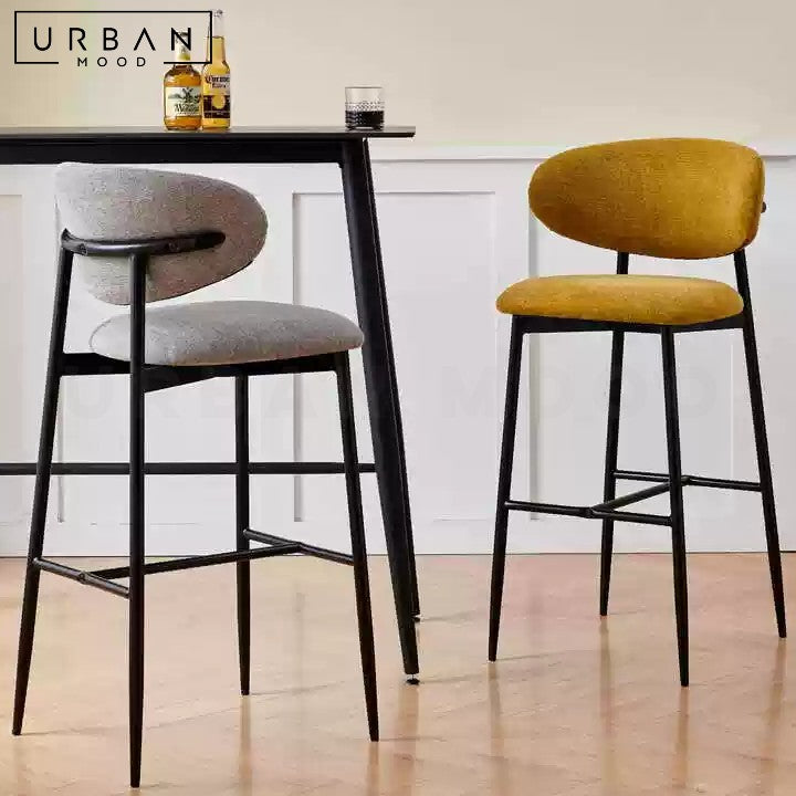 KOZE Modern Fabric Bar Stool