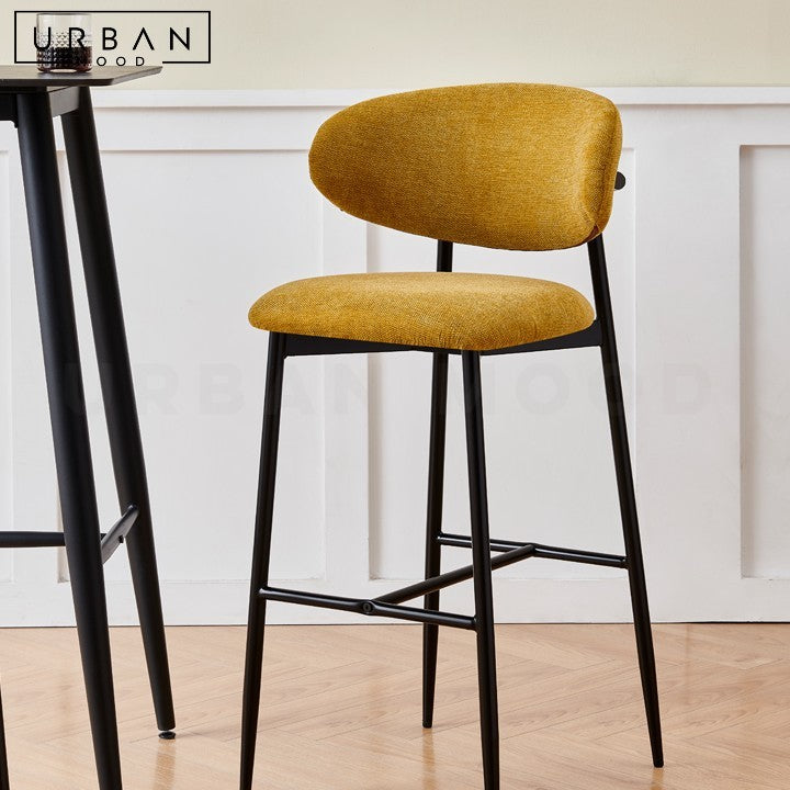 KOZE Modern Fabric Bar Stool