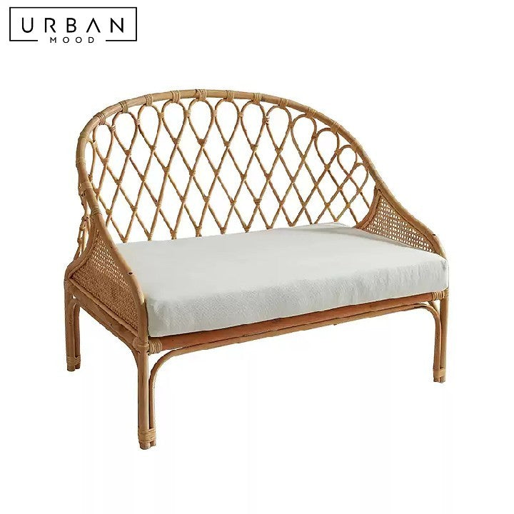 BLOOM Rustic Rattan Sofa